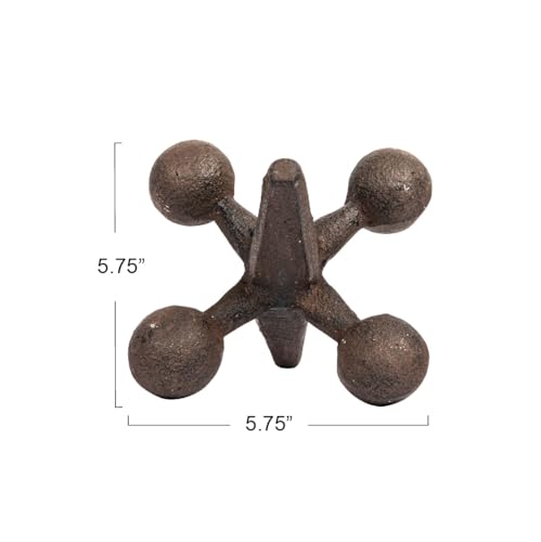 Retro Decorative Cast Iron Jack Figurine (Rust / 6 inches)