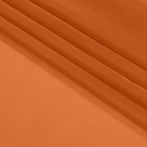 Sheer Orange Curtains (Orange / 42"W x 84"L (Pack of 2))