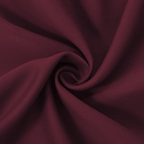 Burgundy Red Thermal Blackout Curtains (Burgundy Red / 52"W x 95"L (Pack of 2))