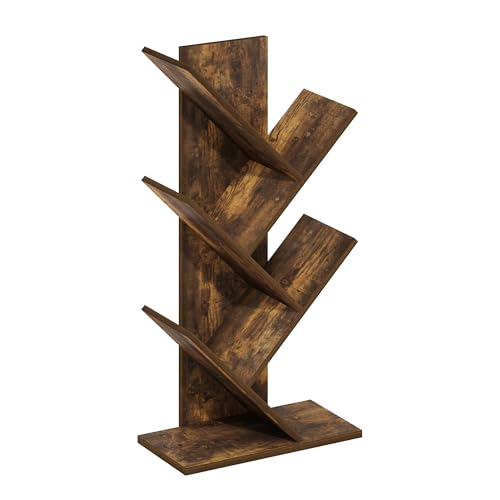 Tree Book Shelf (Amber Pine / 5-Tier Tree Bookcase)