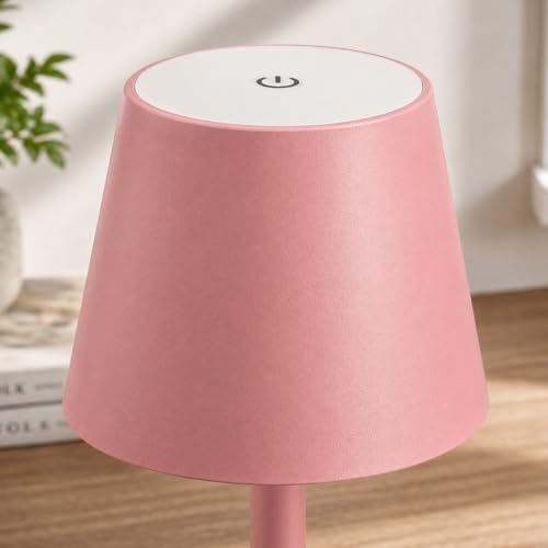 Pink Cordless Table Lamps (Pink Set of 2)