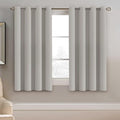 Blackout Curtain for Living Room Thermal Insulated Window Treatment Curtain 54 inch Length Energy Saving Solid Grommet Top Blackout Drape (52"W x 54"L (Pack of 1) / Stone)