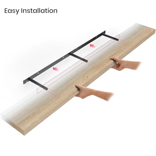 Floating Shelves for Wall (Natural Oak / 60 inches)