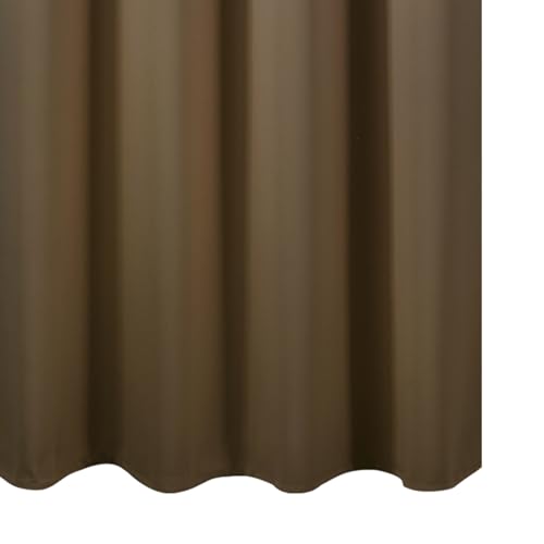 Brown Blackout Curtains 52 x 63 Inch Length (Brown / 52"W x 63"L (Pack of 2))