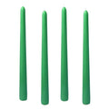 10in Gradient Taper Candles Set of 4 Pack Tapered Candle (Green / 10 inch)