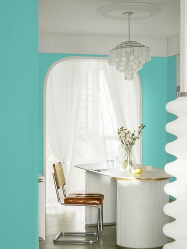 393.7''x17.7''Mint Green Peel and Stick Wallpaper Contact Paper Modern Self Adhesive Wall Paper Removable Textured Solid Color Shelf Cabinet Vinyl Roll (Mint Green / 393.7''x17.7'')