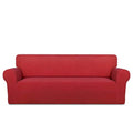 Stretch Oversized Couch Covers Fleece Sofa Slipcovers Red (X-Large Oversized Sofa / Red)