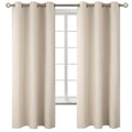 Champagne Room Darkening Curtains 63 Inch for Bedroom (Champagne / 38"W x 63"L (Pack of 2))