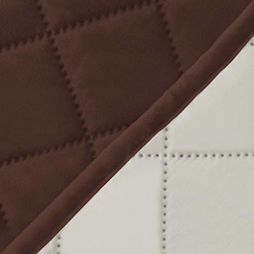 Reversible Couch Cover (Coffee/Ivory / X-Large Sofa)