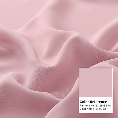 Pink Room Darkening Curtains 63 Inch for Bedroom (Baby Pink / 42"W x 63"L (Pack of 2))