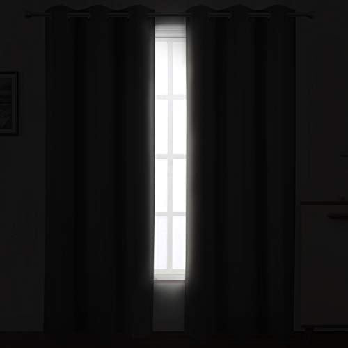 Grey Thermal Blackout Curtains (Frost Grey / 42"W x 84"L (Pack of 2))
