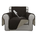 Double Protection 100% Waterproof Chair Sofa Covers for Living Room (Chocolate/Beige / Chair Small)
