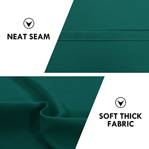 Blackout Curtains for Bedroom Living Room 42 x 63 Inch Long 2 Panels (Hunter Green / 42"W x 63"L (Pack of 2))