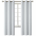 Room Darkening Curtains 72 Inches Long (Greyish White / 42"W x 72"L (Pack of 2))