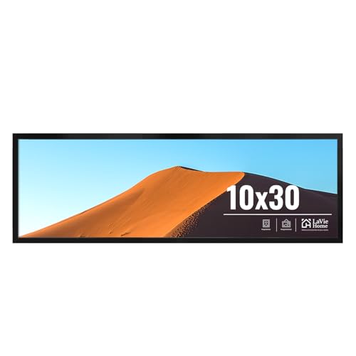 10x30 Picture Frame for Wall Display (Black / 10x30)