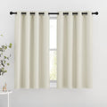 Room Darkening Curtains and Drapes for Bedroom (Beige / 46"W x 54"L (Pack of 2))