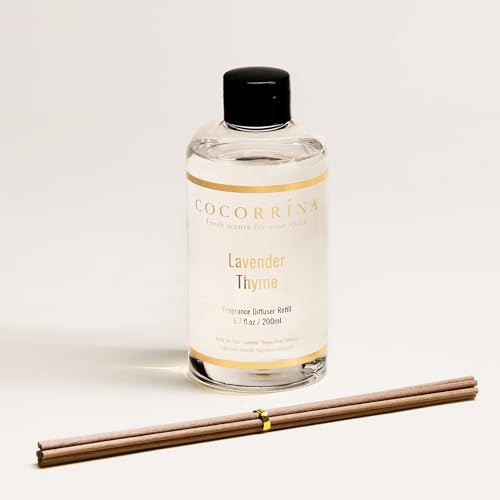 Refill Lavender Thyme 6.7 Fl.oz Reed Diffuser Refill with 8 Sticks (6.7 Ounce/1pack)