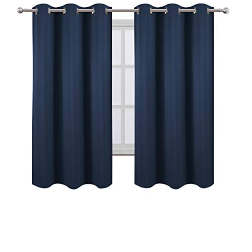 Navy Blackout Curtains (Navy / 38"W x 54"L (Pack of 2))