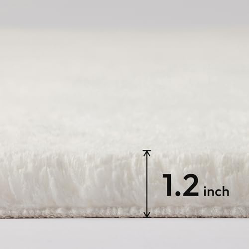 Ultra Soft Faux Rabbit Fur Chair Couch Cover Area Rug for Bedroom Floor Sofa Living Room Grey 2 x 6 Feet (2 x 6 ft / Grey)