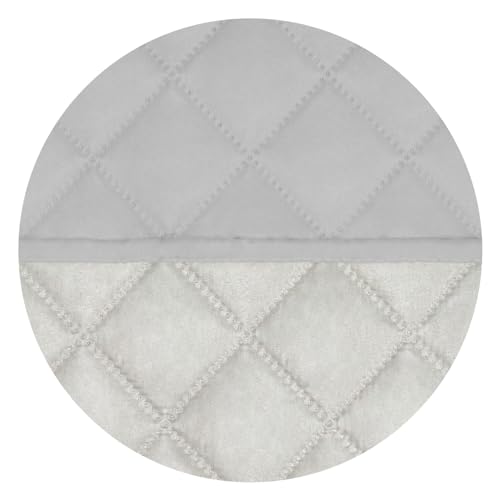 Reversible Quilted Sofa Cover Dog Couch Covers for Sofa (Small-XL / Light Gray/Ivory)