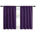 2 Panels Blackout Curtains (Royal Purple / 42"W x 30"L (Pack of 2))