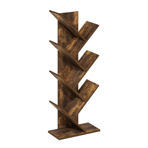 Tree Book Shelf (Amber Pine / 7-Tier Tree Bookcase)