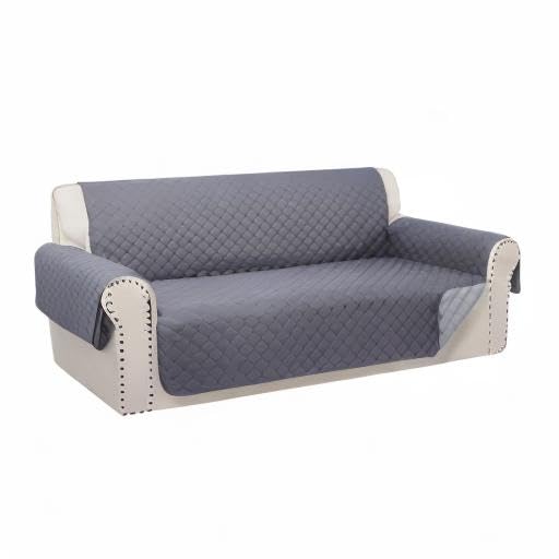 Reversible 4 Seater Sofa Cover (Dark Grey/Light Grey / Sofa Xxl - Xxl Large (91"))