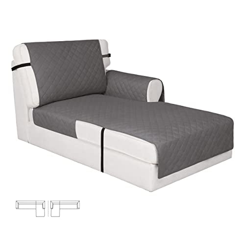 Reversible Couch Cover (Gray/Gray / Medium Lounge Chaise)