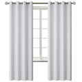 Greyish White Room Darkening Curtains 72 Inch for Bedroom (Greyish White / 52"W x 72"L (Pack of 2))