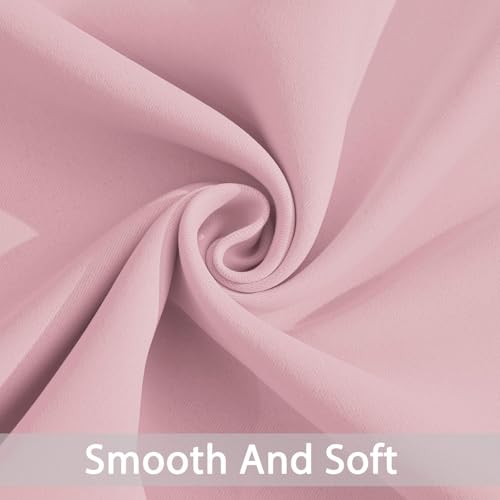 Blackout Curtains 38x36 inch Pink Thermal Drapes (Pink / 38"W x 36"L (Pack of 2))