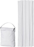 Portable Room Darkening Light Blocking Blackout Curtain Shade with Suction Cups (White / 1-Pack)