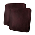 Leather Look Couch Cushion Covers Sofa Seat Slipcovers Sets Couches Furniture Protector for Sectional Armchair Loveseat Pets Kids Stretch Spandex Fabric (2 Cushion Loveseat / Burgundy)