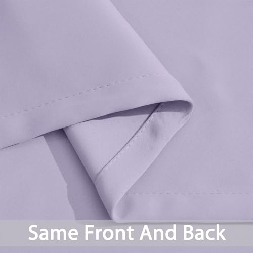 Room Darkening Curtains 42x72 inch Length Lilac (Lilac / 42"W x 72"L (Pack of 2))