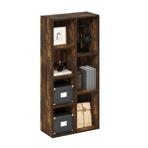 LUDER Book Shelf (Amber Pine / 7-Cube)