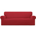 Stretch Oversized Sofa Couch Slipcover Washable Christmas Red (X-Large Sofa / Christmas Red)