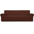 Stretch 4 Seater Oversized Sofa Couch Cover Coffee (XX-Large Sofa / Coffee)