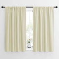 Kitchen Curtains (Beige / 42"W x 54"L (Pack of 2))