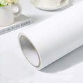 White Contact Paper 15.7''x236.2'' White Peel and Stick Wallpaper (White / 15.7" x 236.2")