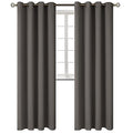 Grey Blackout Curtains for Living Room 108 Inch Long (Grey / 52"W x 108"L (Pack of 2))