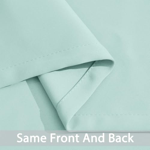Blackout Curtains 38x36 inch Aqua Thermal Drapes (Aqua / 38"W x 36"L (Pack of 2))