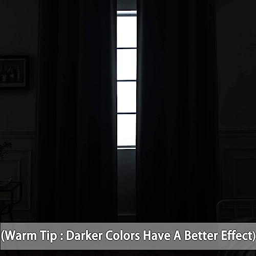 Room Darkening Curtains 52x90 inch Length Burgundy Red (Burgundy Red / 52"W x 90"L (Pack of 2))
