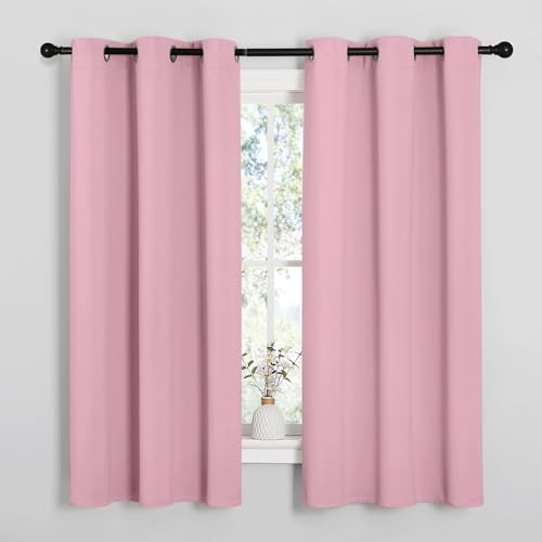 Crystal Pink Room Darkening Curtains (Crystal Pink / 42"W x 48"L (Pack of 2))