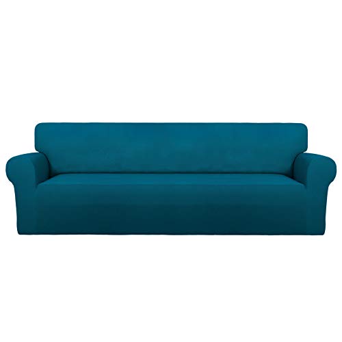 Stretch Couch Covers for Sofa 4 Seater Slipcovers Peacock Blue (XX-Large 4-Seater Sofa / Peacock Blue)
