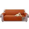 Reversible Sofa Cover Couch Cover for Dogs (Orange/Taupe / 68"sofa L - Large)
