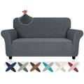 Super Stretch Loveseat Covers (- Dark Grey / Medium (57"-70"))