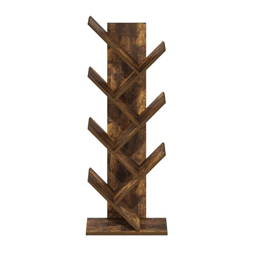 Tree Book Shelf (Amber Pine / 7-Tier Tree Bookcase)
