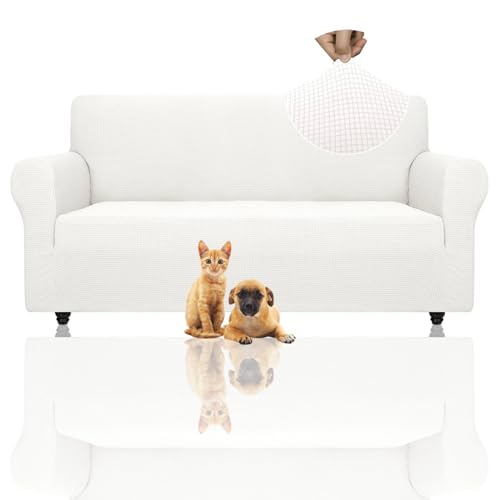 Super Stretch Couch Cover (White / Large (72"-92"))