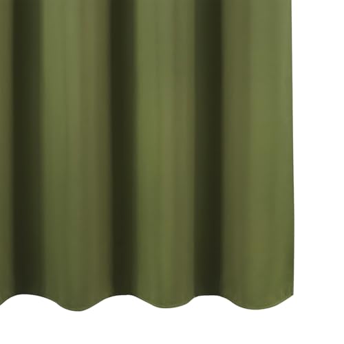 Blackout Curtains 52 x 120 Inch Long Olive Green Curtains Set of 2 Panels Room Darkening Curtains for Bedroom and Living Room (Olive Green / 52"W x 120"L (Pack of 2))