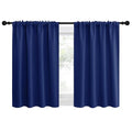 2 Panels Blackout Curtains (Royal Blue / 42"W x 30"L (Pack of 2))