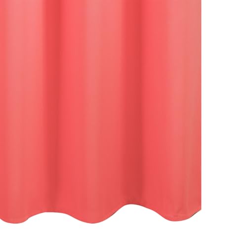 Coral Blackout Curtains 42 x 54 Inch Length Set of 2 Panels Grommet Bedroom Curtains for Living Room (Coral / 42"W x 54"L (Pack of 2))